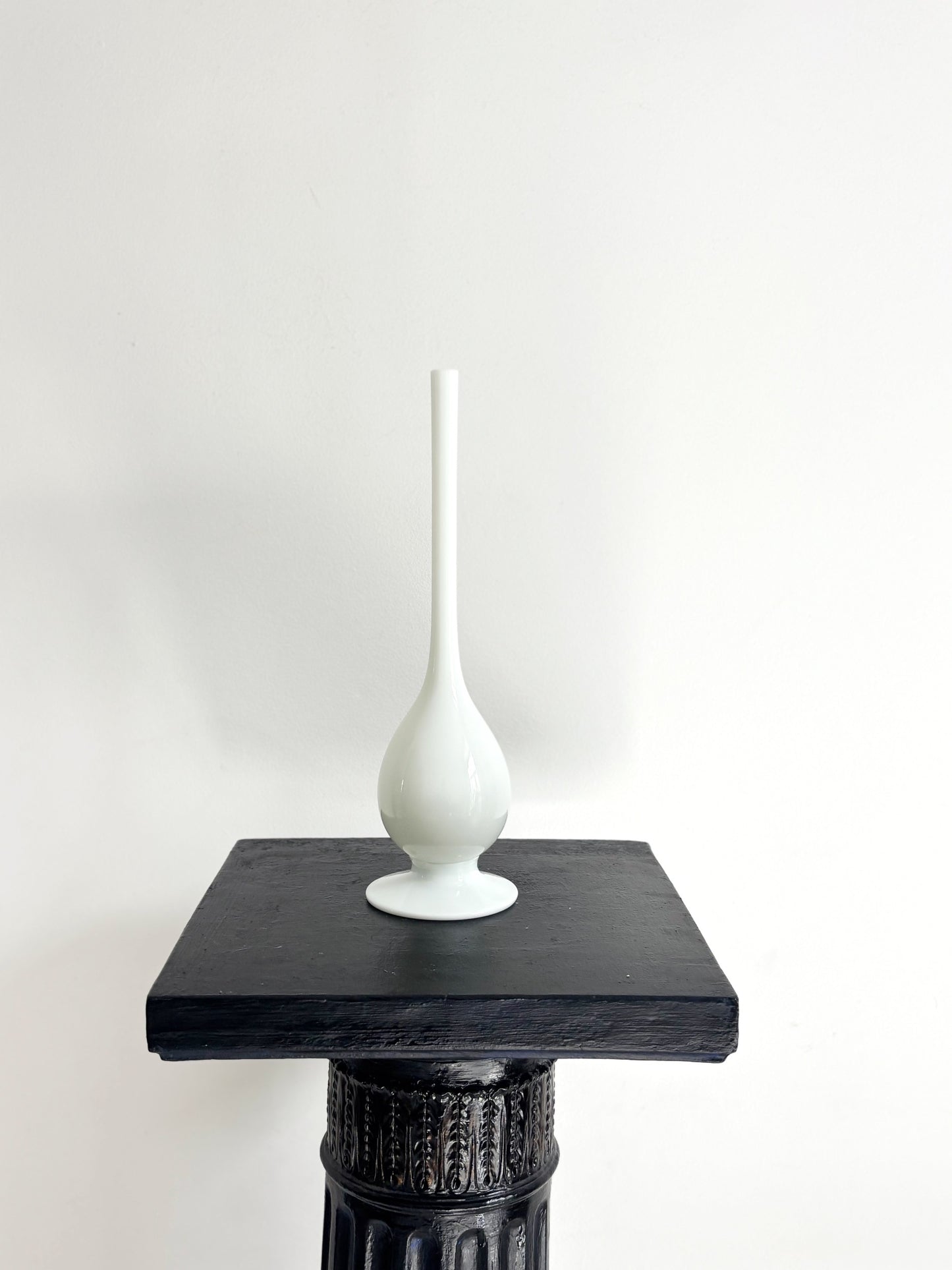 Soliflore en opaline blanc