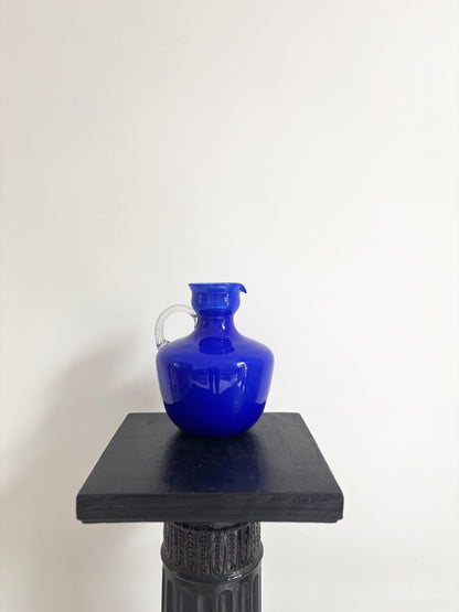 Cobalt blue Empoli opaline vase