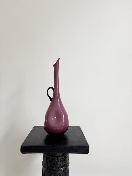 Vase mauve en opaline de Florence