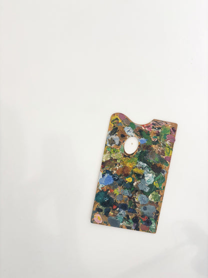 Palette vintage de peinture à accrocher
