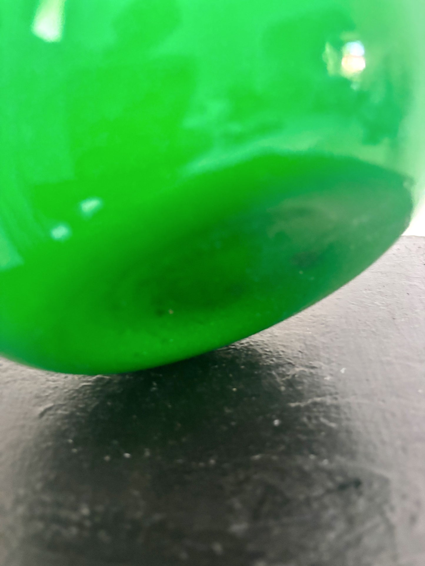 Bouteille en opaline Empoli vert d'eau