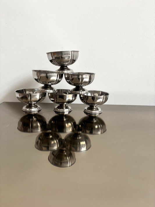 Ensemble de 6 coupes en Inox