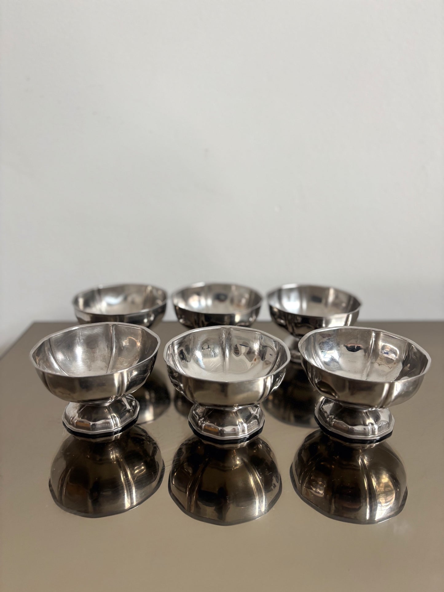 Ensemble de 6 coupes en Inox