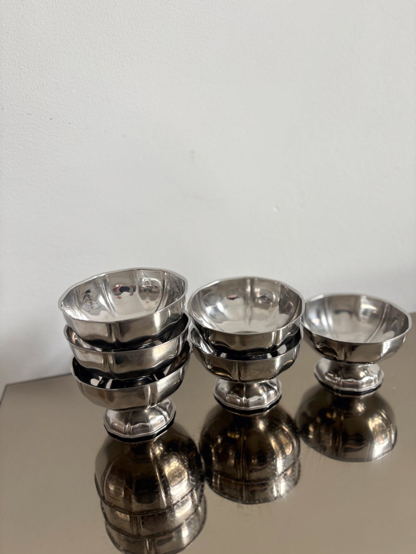 Ensemble de 6 coupes en Inox