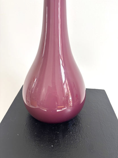 Purple opaline bottle from Empoli