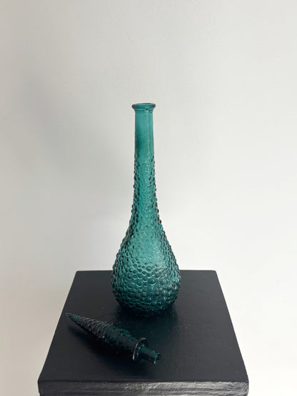 Bouteille Empoli bleue pétrol