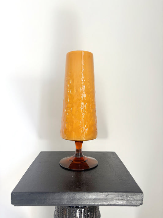 Grand vase en opaline Empoli caramel