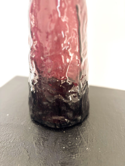 Bouteille mauve en verre Empoli